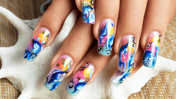 intricate nail designs.