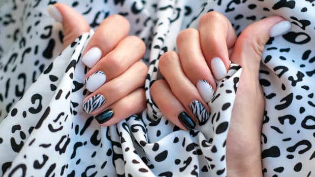 leopard and zebra print nails