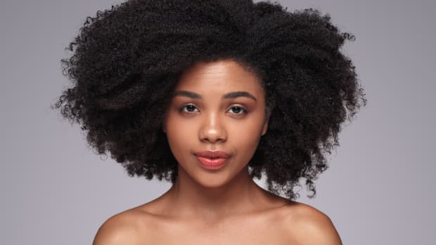 close-up of a Black woman with natural hair