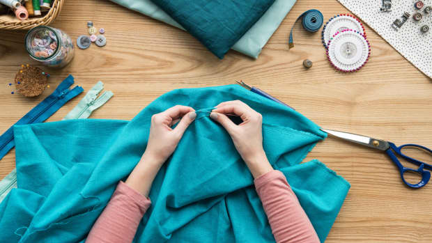 Person sewing