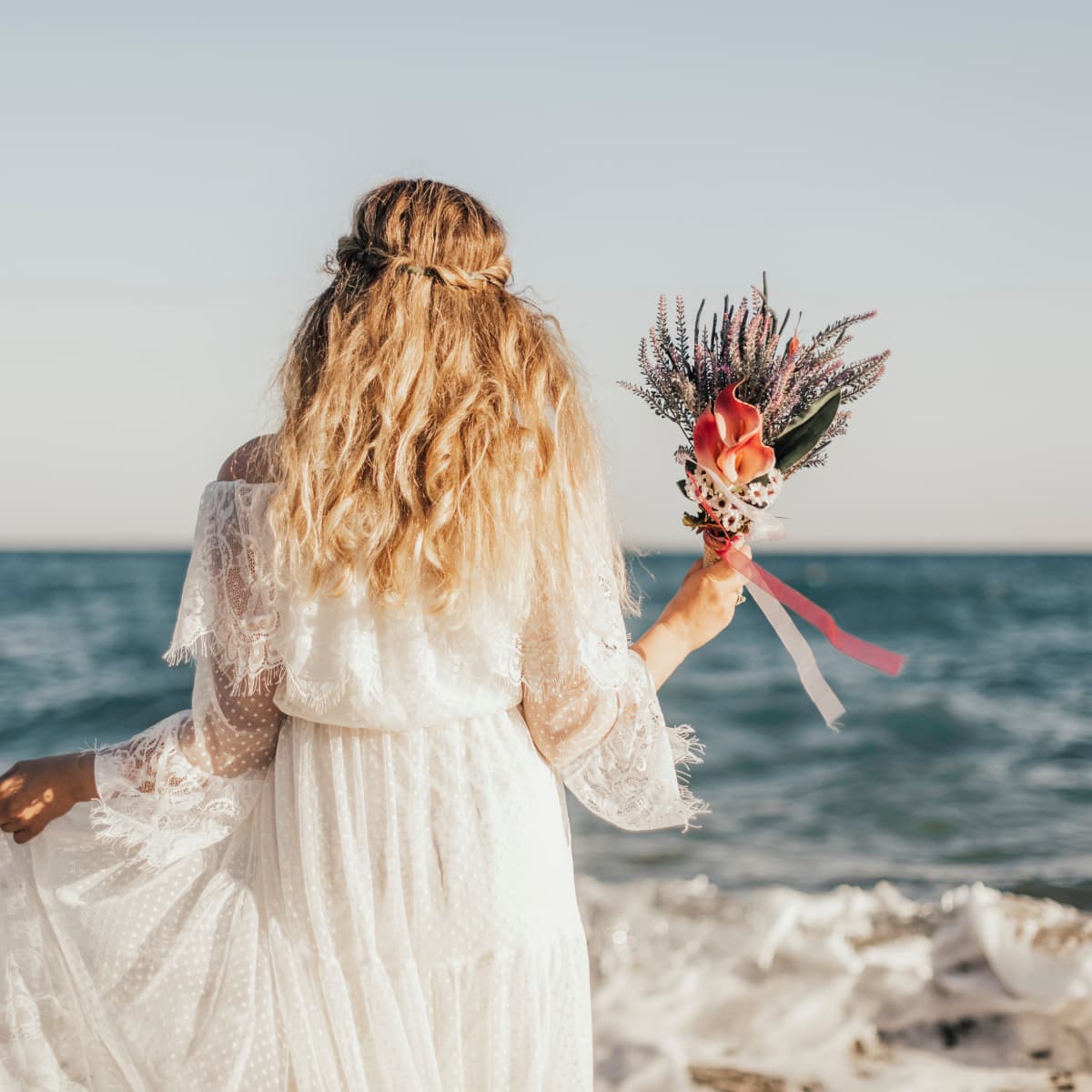 Whimsical boho wedding dress hot sale