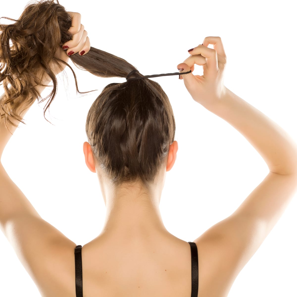 Girl tie hair discount