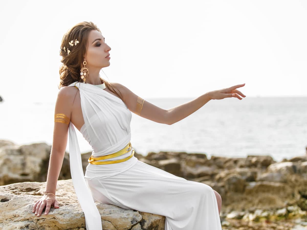 Grecian Goddess White Dress