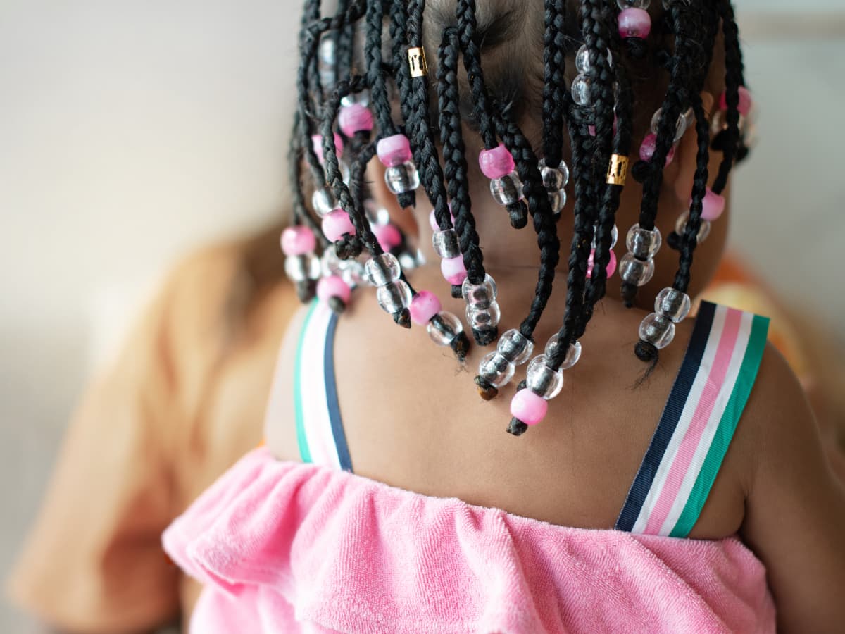 Little girl online hair beads
