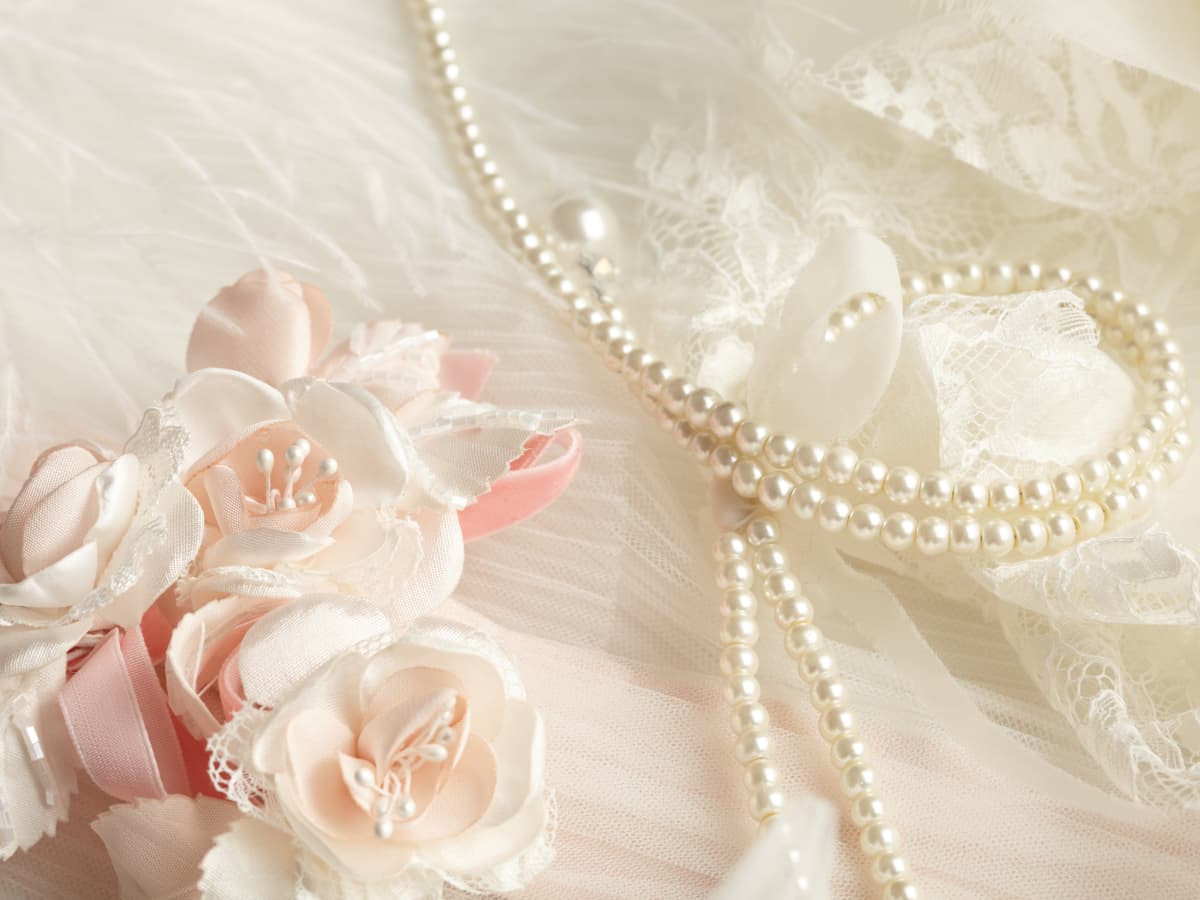 Bridal Shop Shows off Pearl Bodice Wedding Dress That Is Jaw