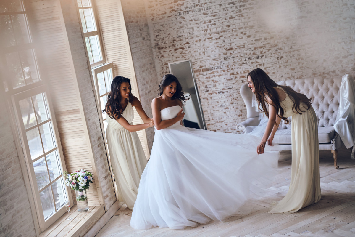 fun wedding reception dress