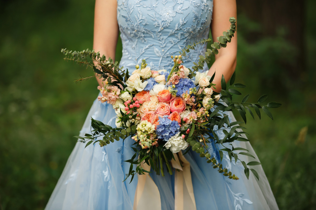 2024 Brides Can Make Their Dress Their Something Blue With New   Shutterstock 1007487280 